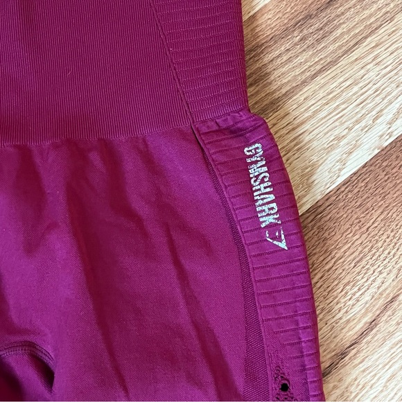 Gymshark Burgundy Leggings - Picture 2 of 8